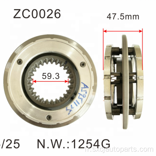 Assemblage de synchronisage des pièces de rechange de boîte de vitesses A5951125 2RP311319B pour Eaton Veloc